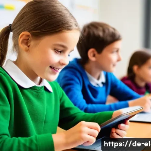 AI 활용 초등 교육 - **Prompt: AI as a Personalized Learning Assistant in a Modern German Classroom**
    A bright, airy ...